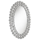 Coaster Colleen Oval Wall Mirror with Faux Crystal Blossoms Model 961615